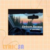 پوستر ترجمه اختصاصی آهنگ drivers license