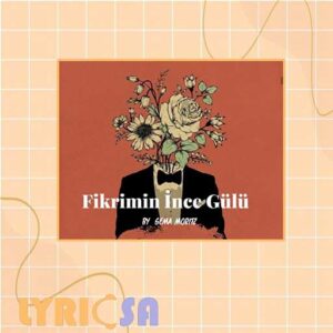 پوستر ترجمه آهنگ ترکی Fikrimin İnce Gülü
